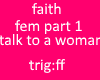 faith talk woman female