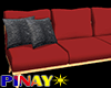Red Wood Couch