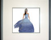 Wedding Dress Blue Swirl