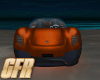 orange spider sports car
