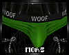 ~Green Woof Briefs~