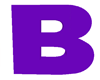 Purple Letter B