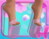 Baby pink dancer heels