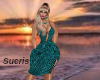 FITTED GREEN DRESS