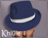 K blue hat  formal