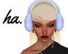 ha. Muffs Platinum White
