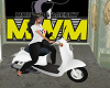ANIMATED SCOOTER WHITE