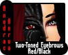 [AA] 2tone Brows Red/Blk