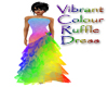 ~B~ Vibrant Ruffle Dress