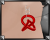 [xx]Knot Earings RED