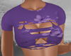 Cut Out Purple Tee