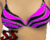 B/HP zebra bikini top