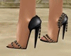 Vanesa Heels Black  Gold