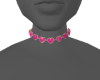 Choker Heart Pink