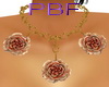 PBF*Vintage Roses Neck