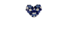 Blue rose heart