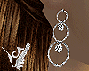 Silver-Diamond earrings