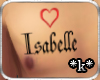 *k* Isabelle tattoo