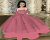 kid pink roses gown