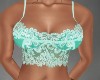 Teal Blue Lace Top