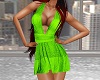 Neon Green Halter Dress