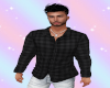 Autumn Black Button Up
