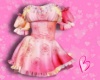 Ruffle Spring Dress Pink