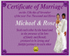 Michael & Rose Wed Cert2