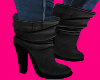 Black 80s Slouch Boots