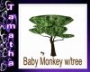 baby monkey w/tree