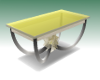 yellow Glass table