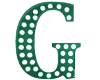 Apple Green Letter G
