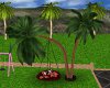 garden palm tree swing