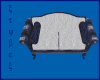 Blue Silver Couch