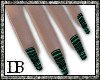 !DB Striped Nails Green