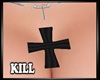 Grunge Cross Black