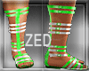~Z~ White&Green Sandls!