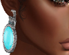 Blue Emerald Earrings