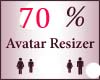 70% Scaler Avatar Resize