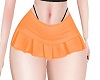 G Orange Pleated Skirt