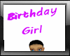 Birthday Girl Head sign