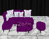 Purple couches