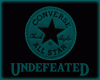 Undefeated Black Teal M