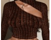 Fall Brown Sweater Top