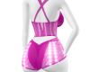 F} pink ROMPER