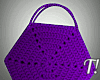 T! Purple Crochet Bag