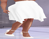 Knee Length White Skirt