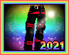Neon Striped Pants