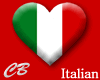 CB Italian Flag Heart