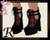Red Plaid  Booties